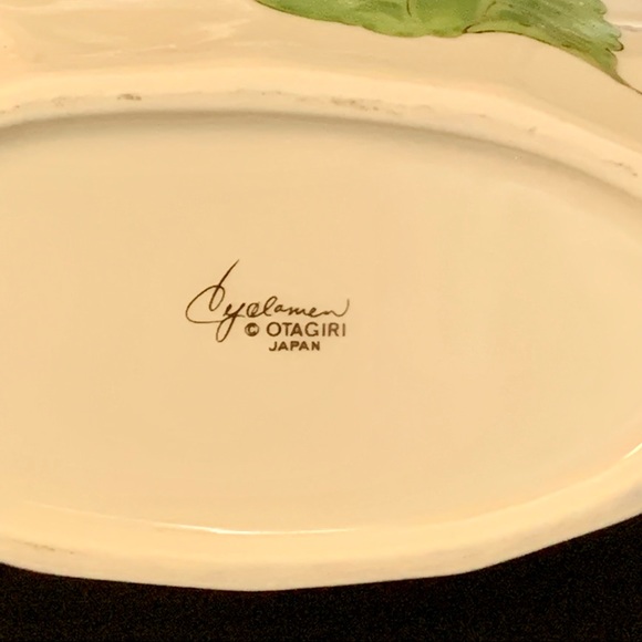 Otagiri Japan Cyclamen Collection 6” Porcelain Vase Pink Iris Gold Trim - Picture 10 of 10